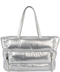 Puffy Shopper Bag CP004-Z SILVER